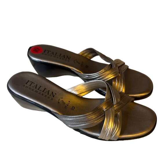 Italian Shoemakers Size 10 Finer Open Toe Sandals From Italy - Picture 4 of 12